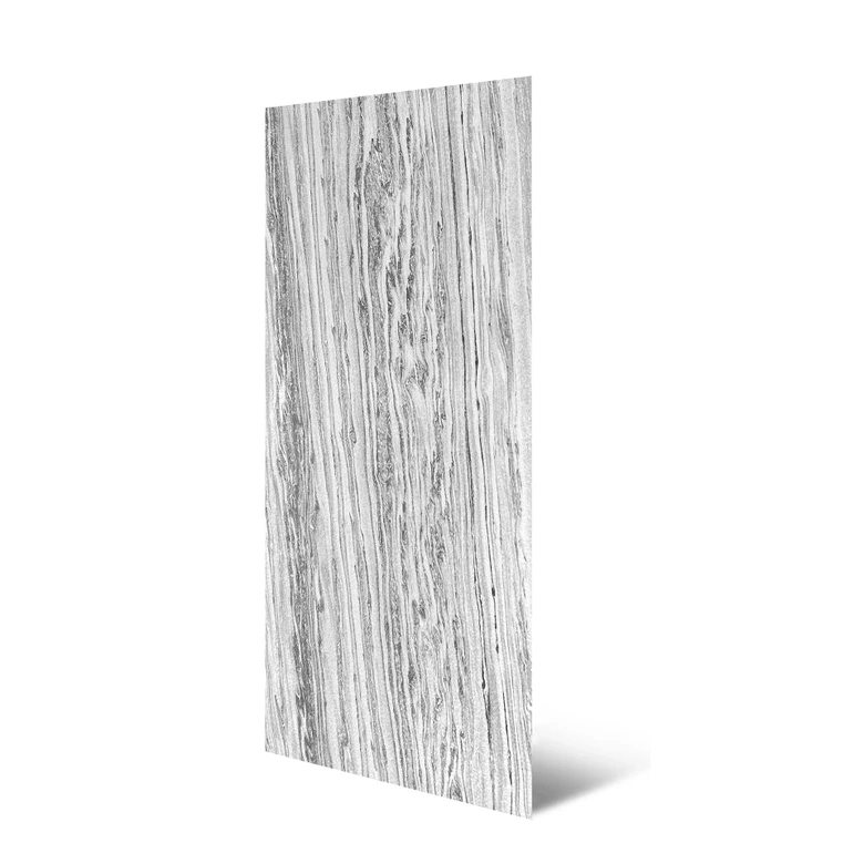 Echtstein - 3D Wandpaneel, Set aus 6 Natursteinplatten als luxuriöse Wandverkleidung - Polar Marmor 