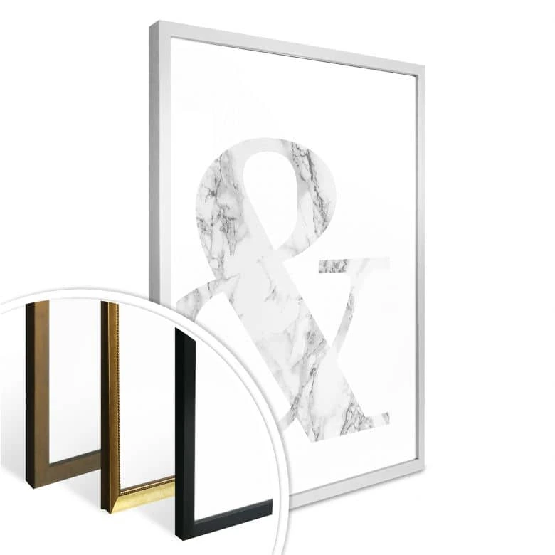 Poster Marble Ampersand 