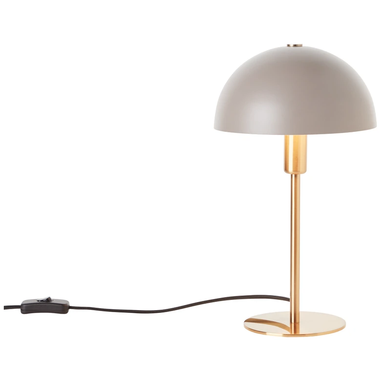 Tischleuchte Lasse, gold, 35,5 x 20,3 cm, Metall Pilzlampe 