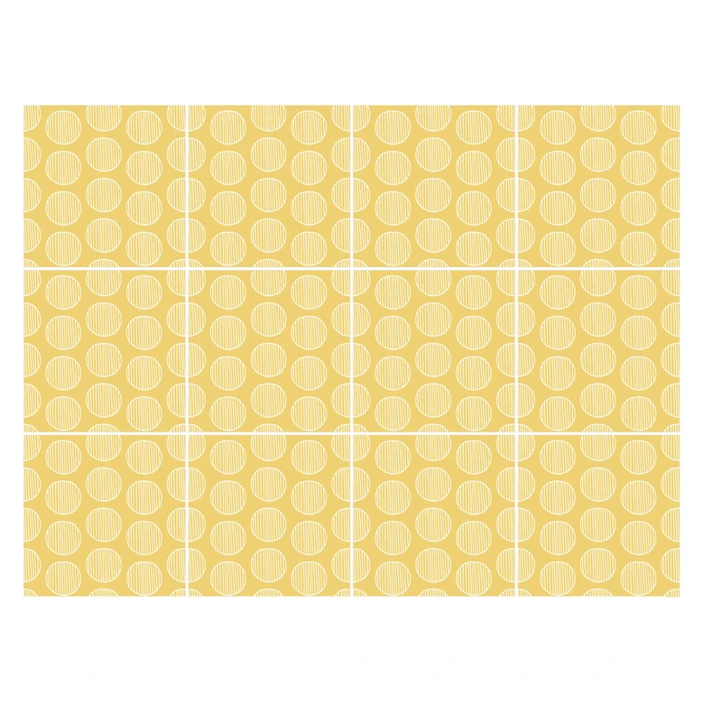 Tegelstickers Boho Stippen - Set van 12 
