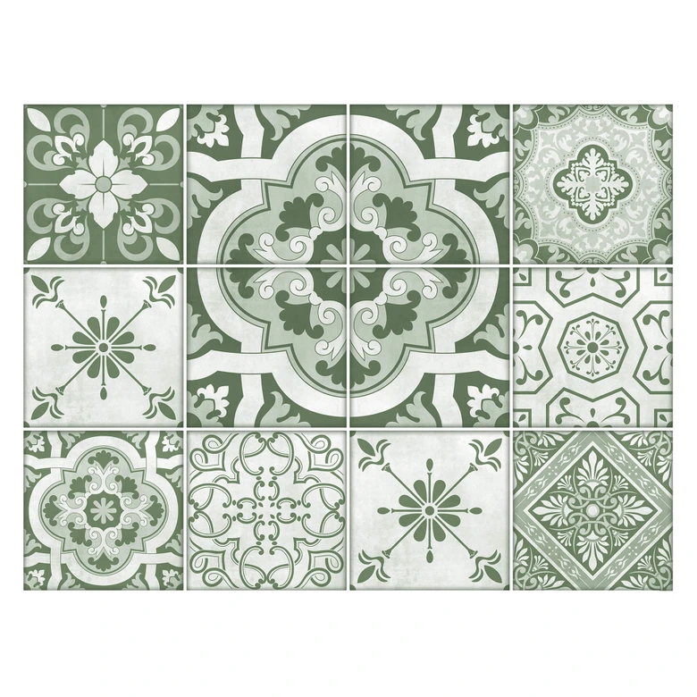 Fliesenaufkleber Ornamente-Set - 12er Set 