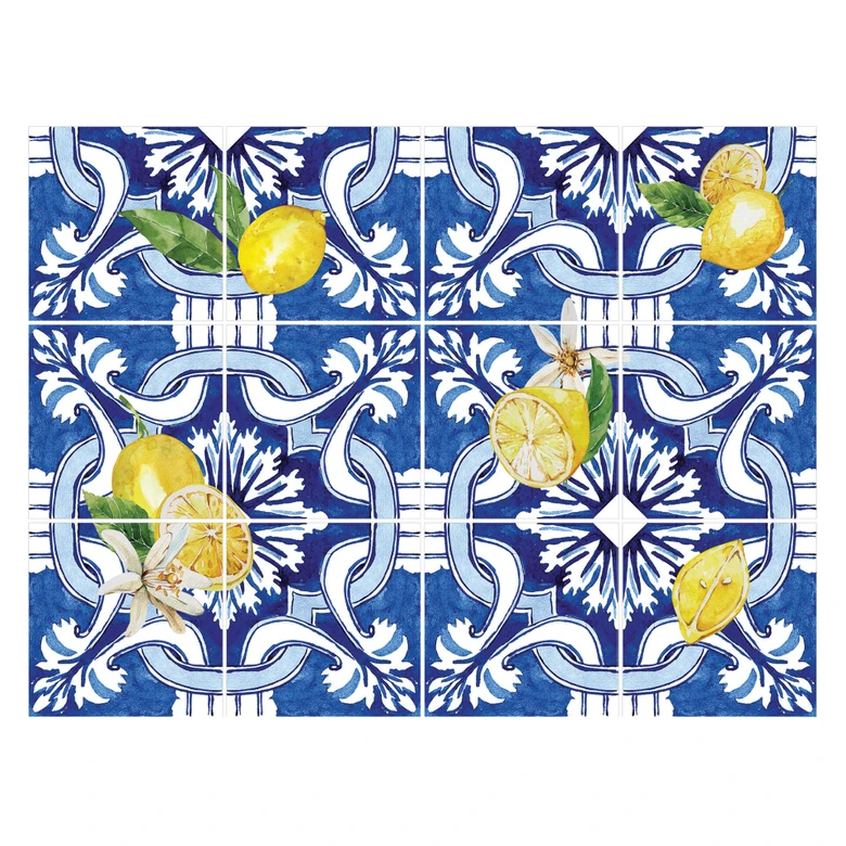 Tegelstickers Sicilian Blue (12 stuks) 