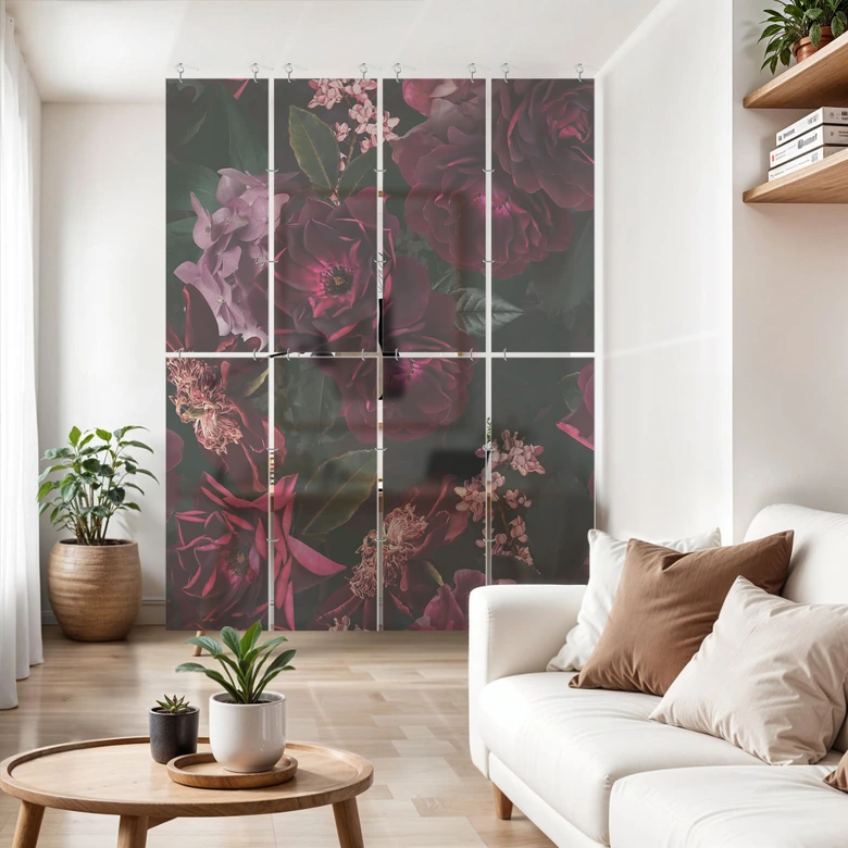 Rumsavdelare, skärm, hängande avskärmning Fleur de Paris - UN Designs 