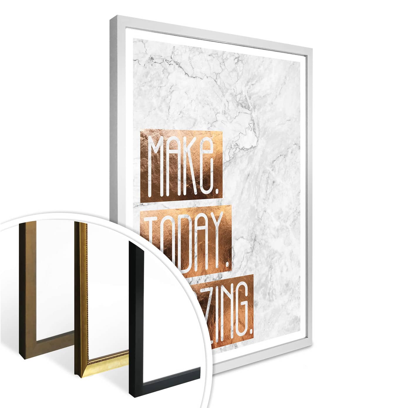 Poster Kupferoptik Make Today Amazing wallart.de