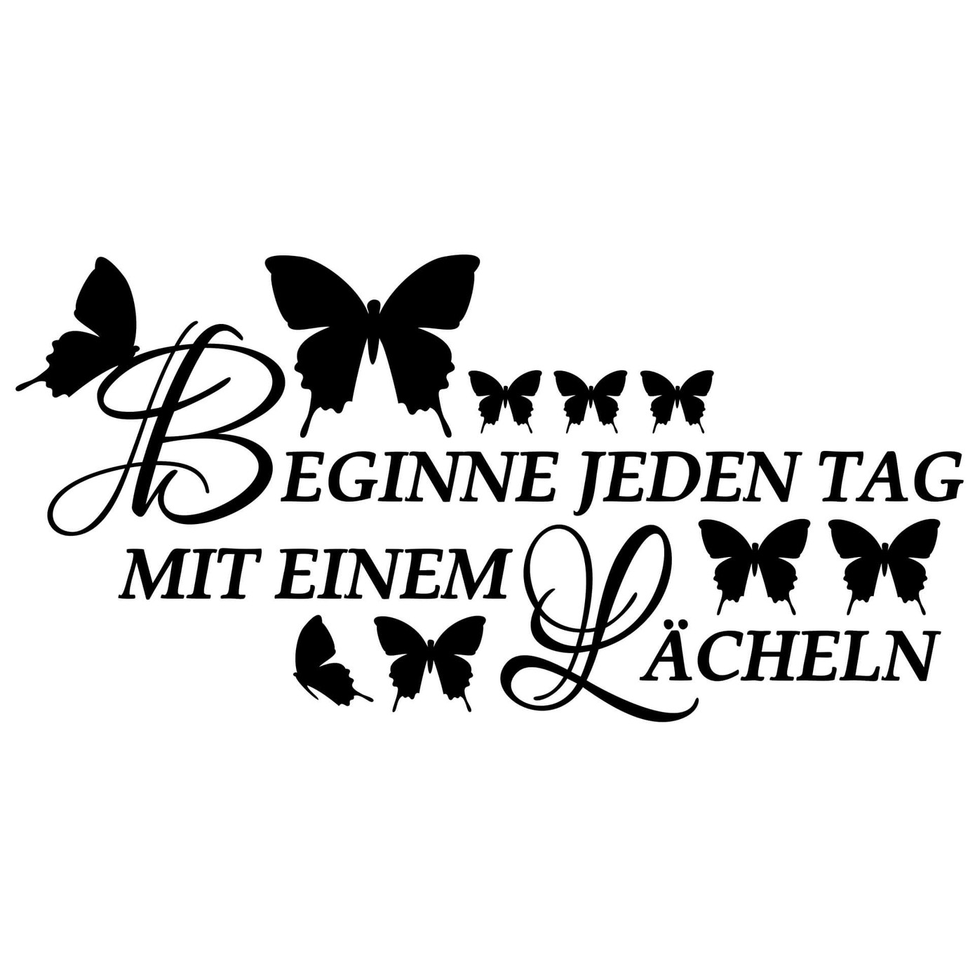 beginn den tag mit einem lächeln