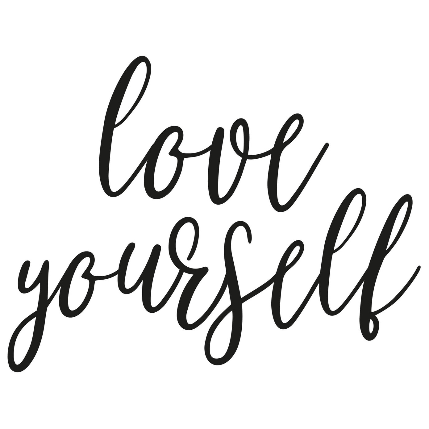 Wallsticker Love yourself wallart.dk