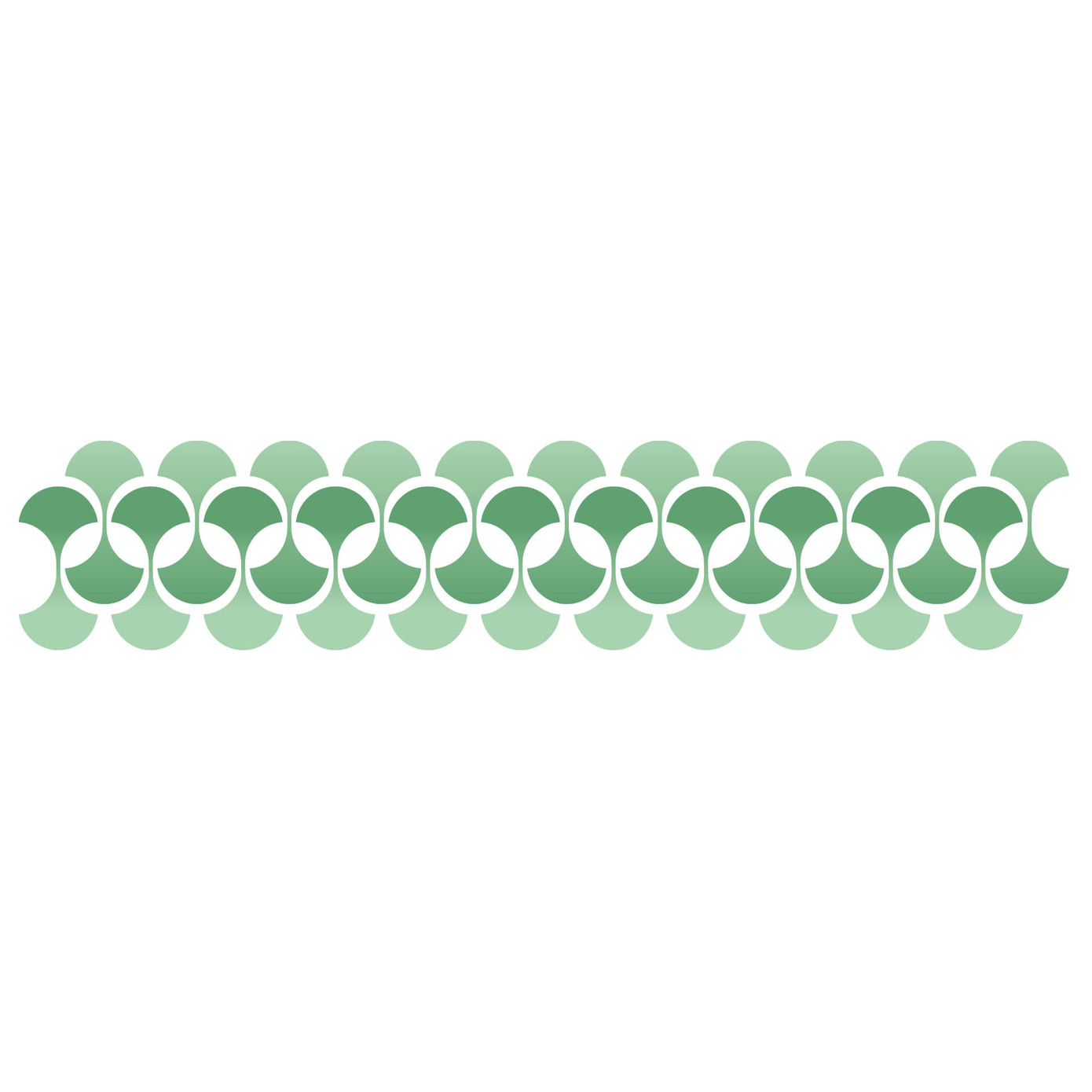 Retro Wall Border green