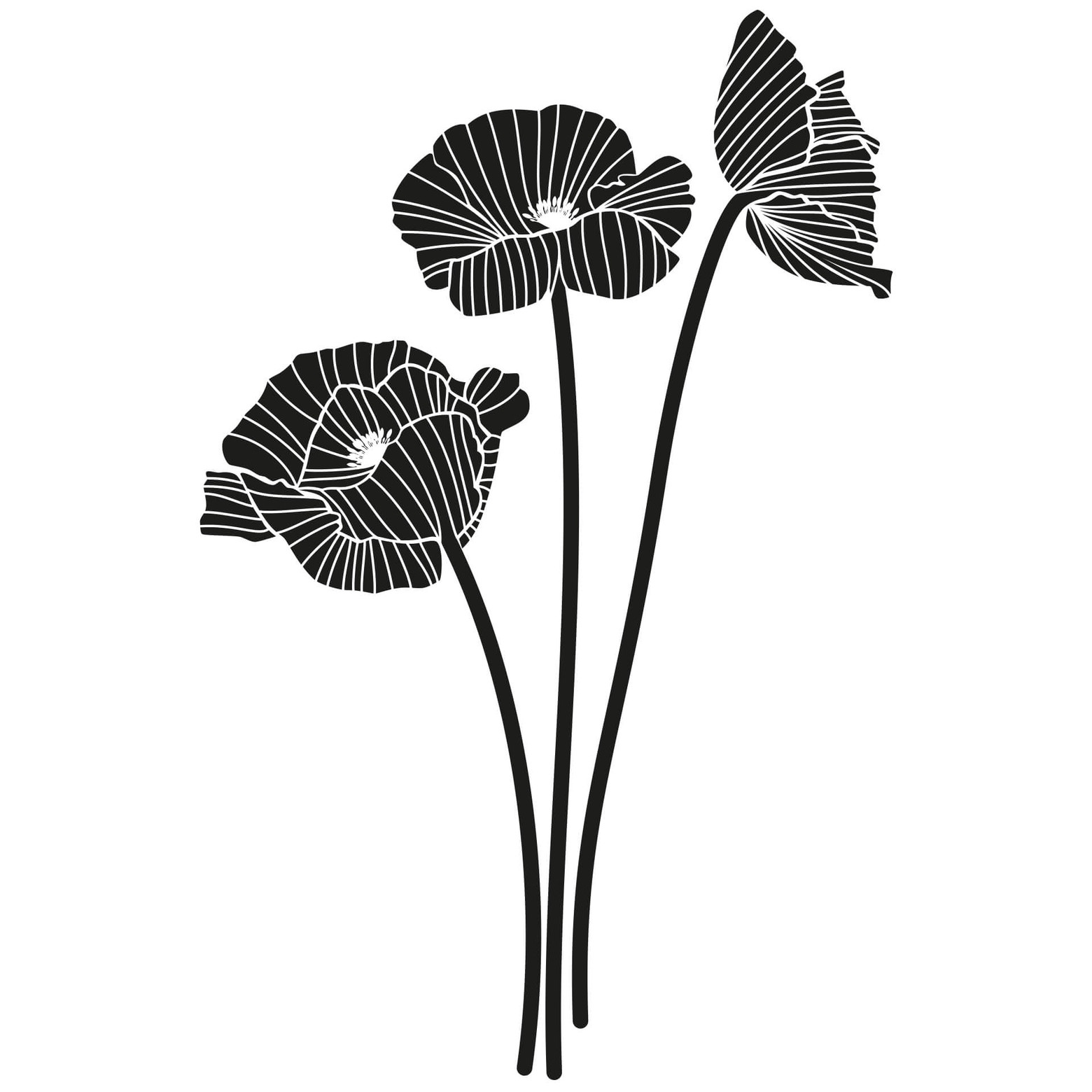 Poppies Trio Wall sticker