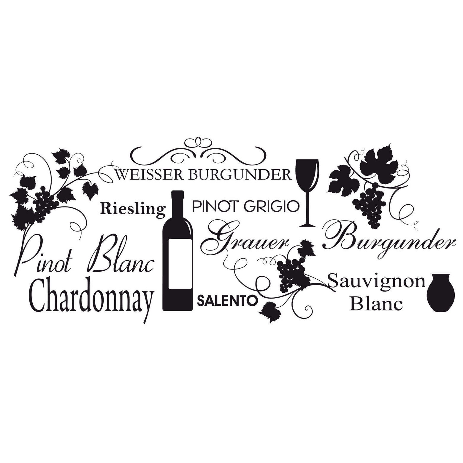 White Wine Wall sticker