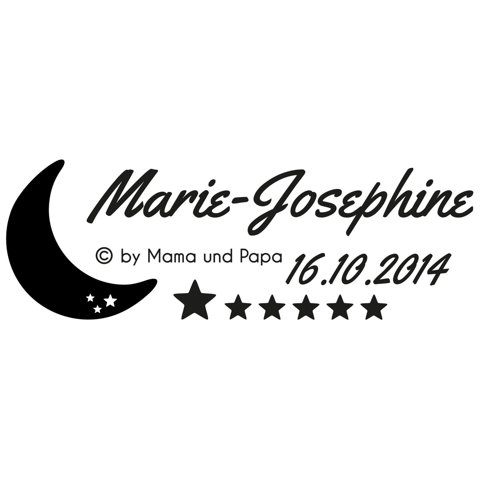 Sticker mural Prénom Created by wallart.fr