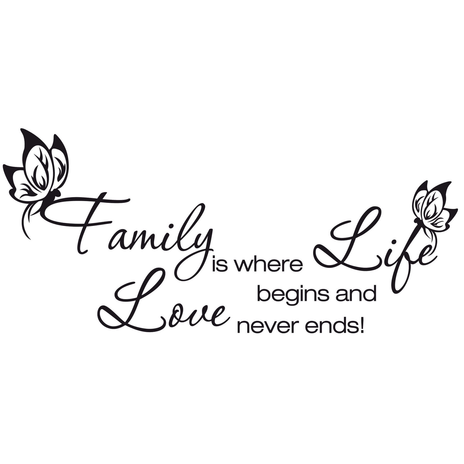 Wandtattoo Family is where life begins... | wall-art.de
