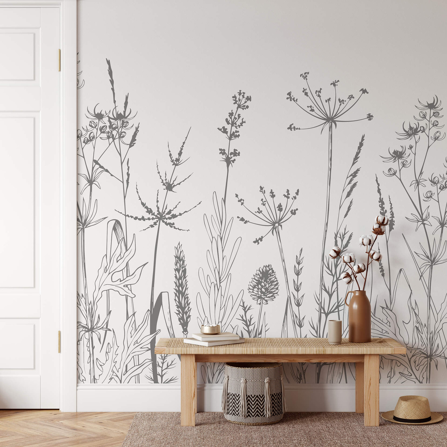 Fotobehang Veldbloemen Wall art nl