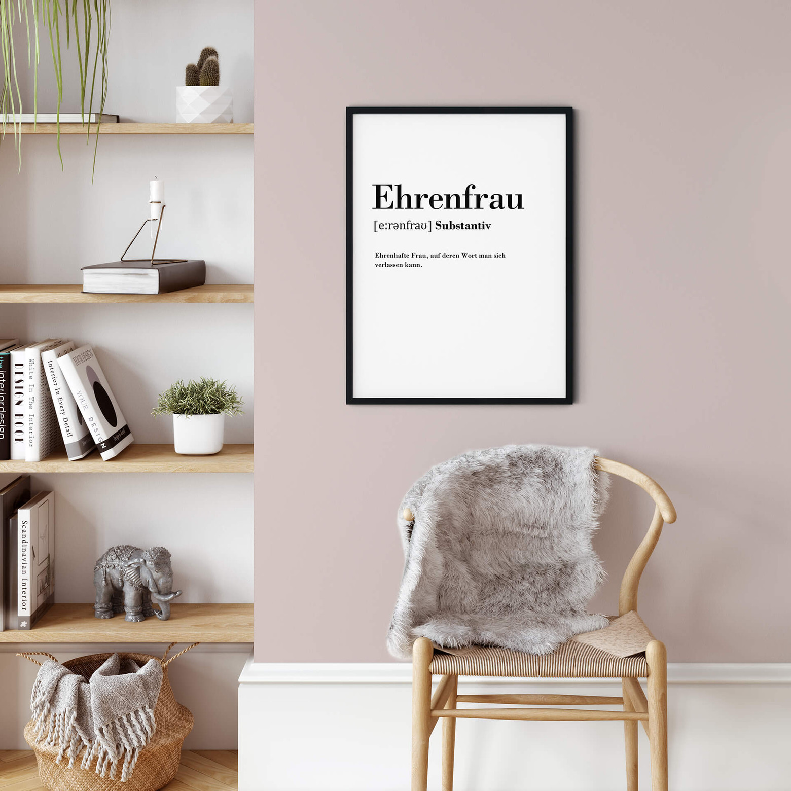Poster Grammatik Ehrenfrau wallart.de
