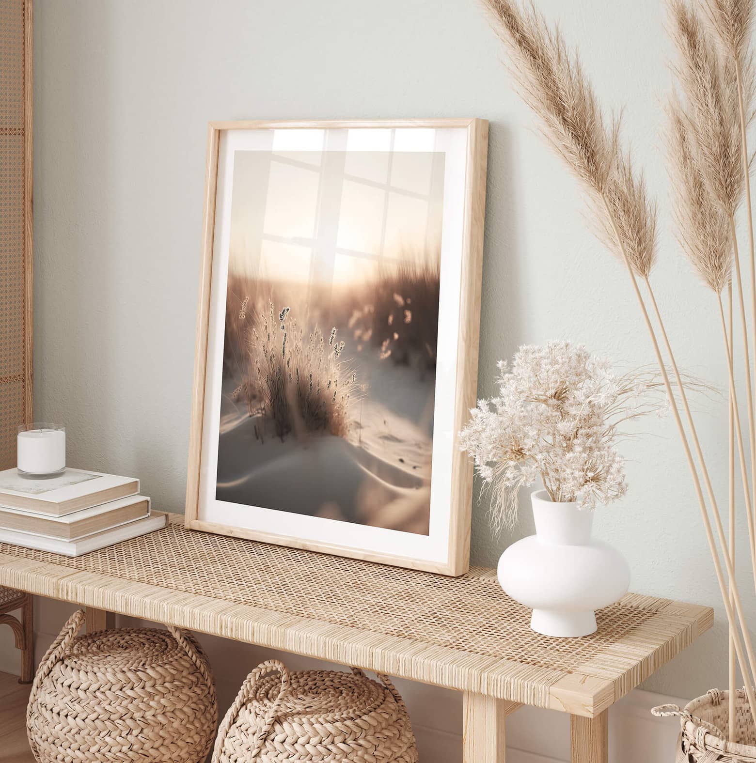 Poster Mural Coucher De Soleil Sur Les Blue Ridge Mountains - Impression Paysage D'automne, Style Contemporain