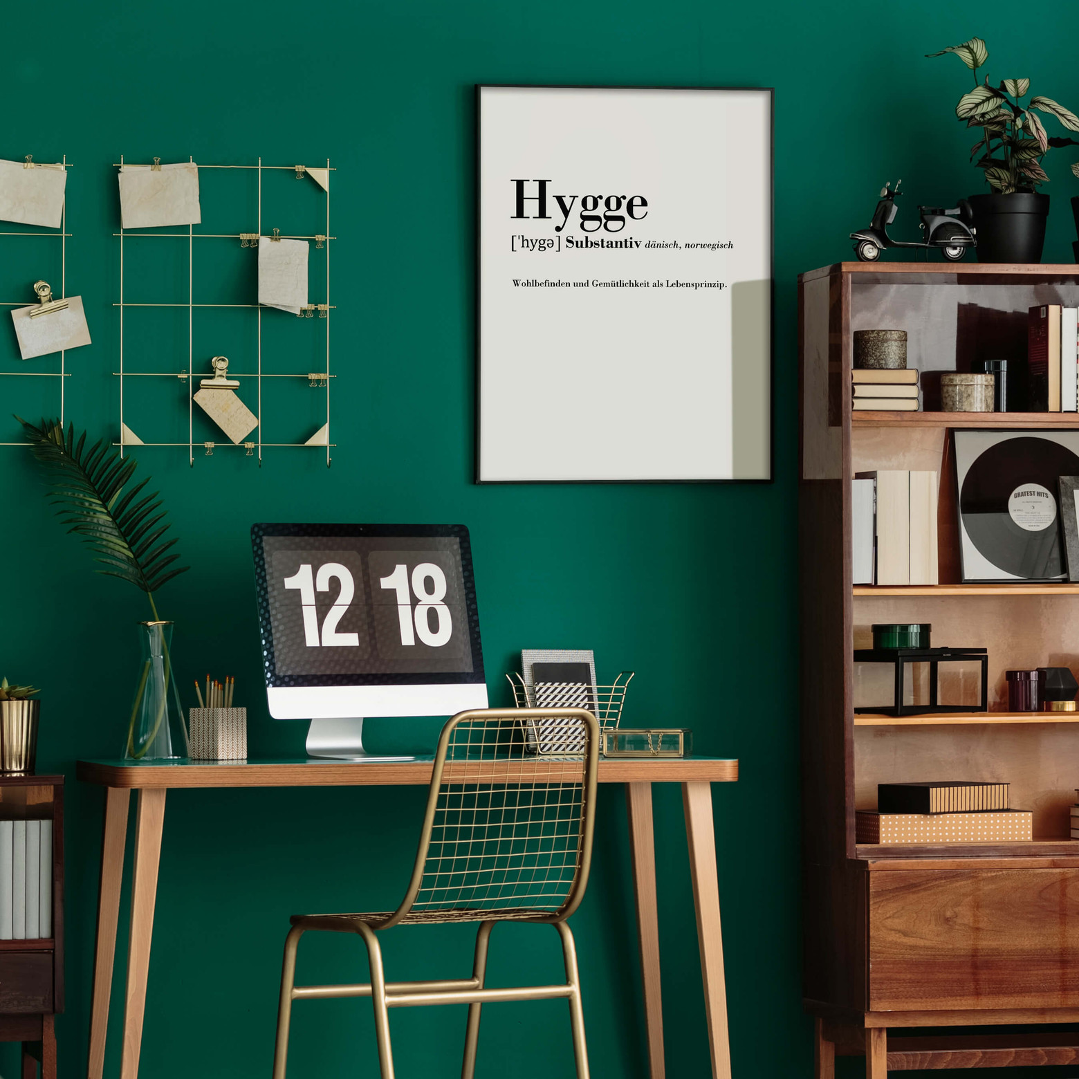 Poster Grammatik Hygge wallart.de