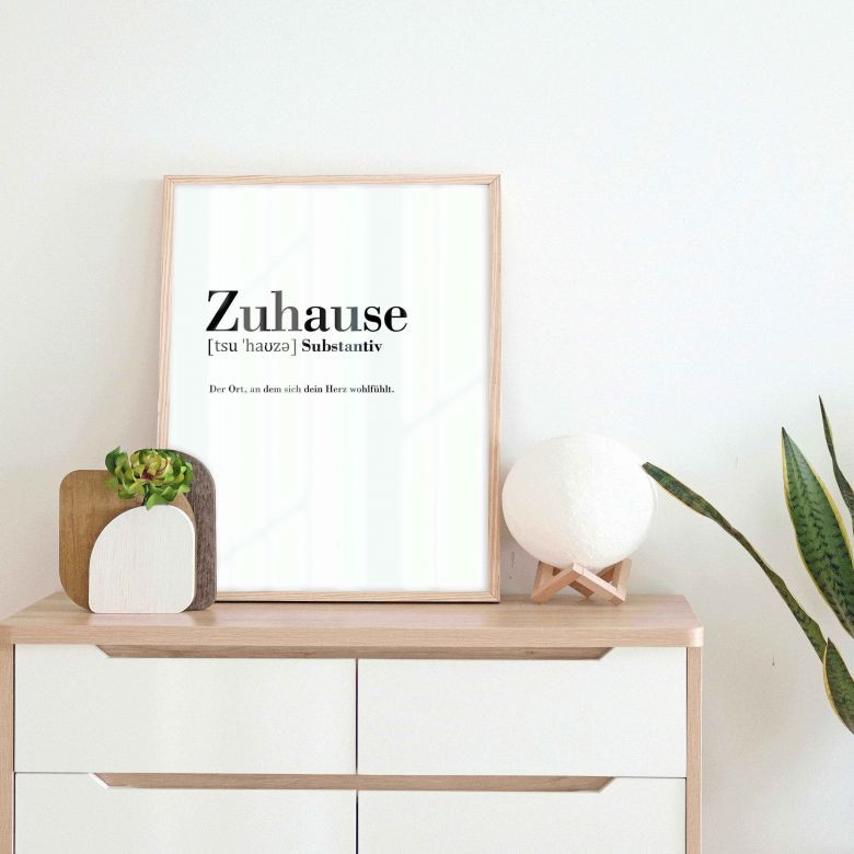 Poster Grammatik Zuhause wallart.de