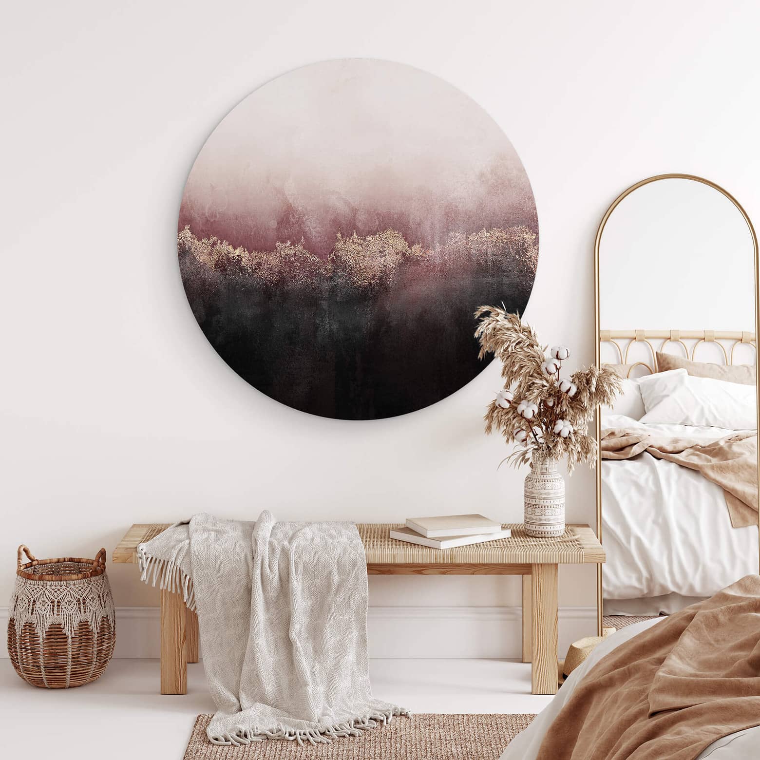 Wandcirkel Fredriksson Pink Sky wallart.nl