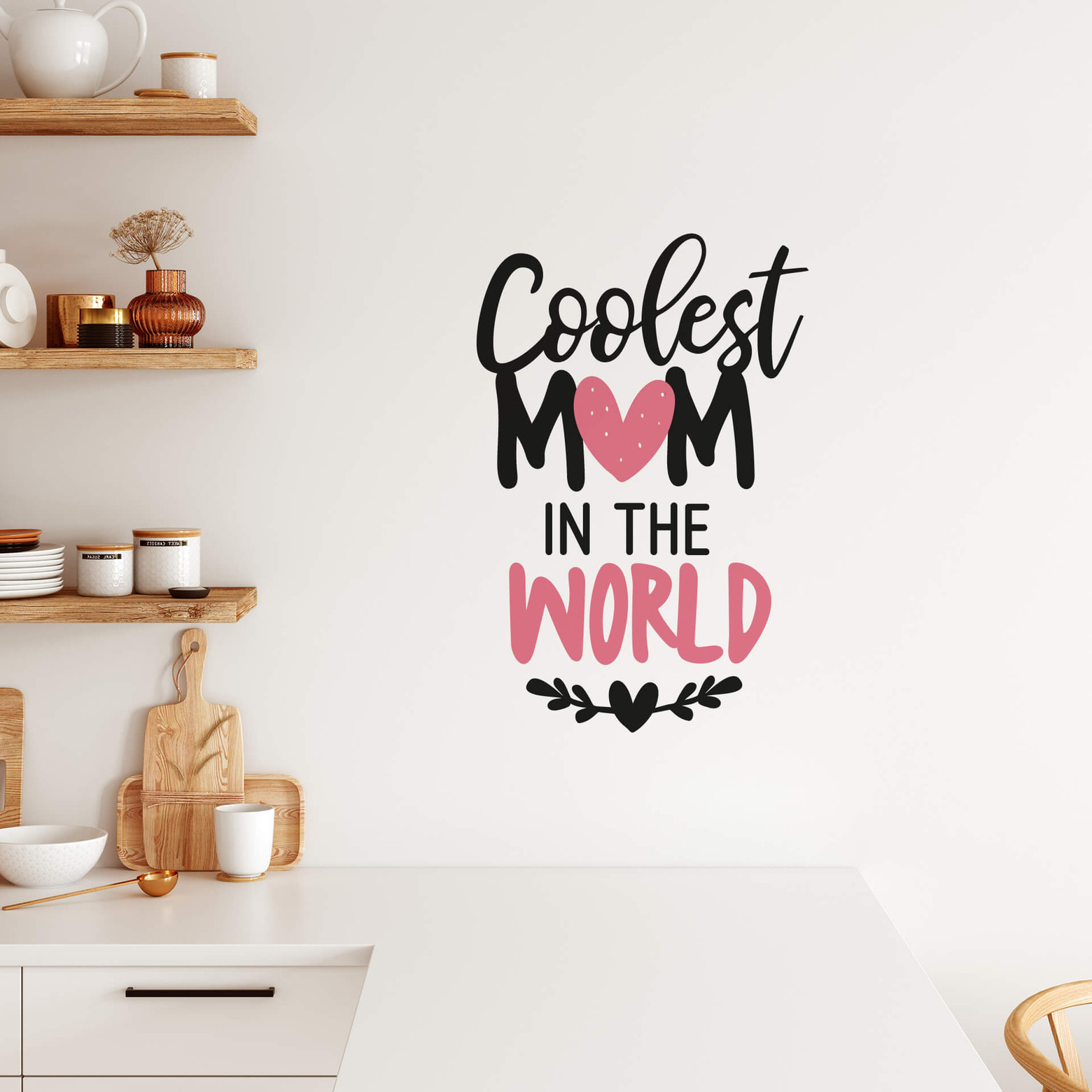 Wandtattoo Coolest Mom in the world wallart.de
