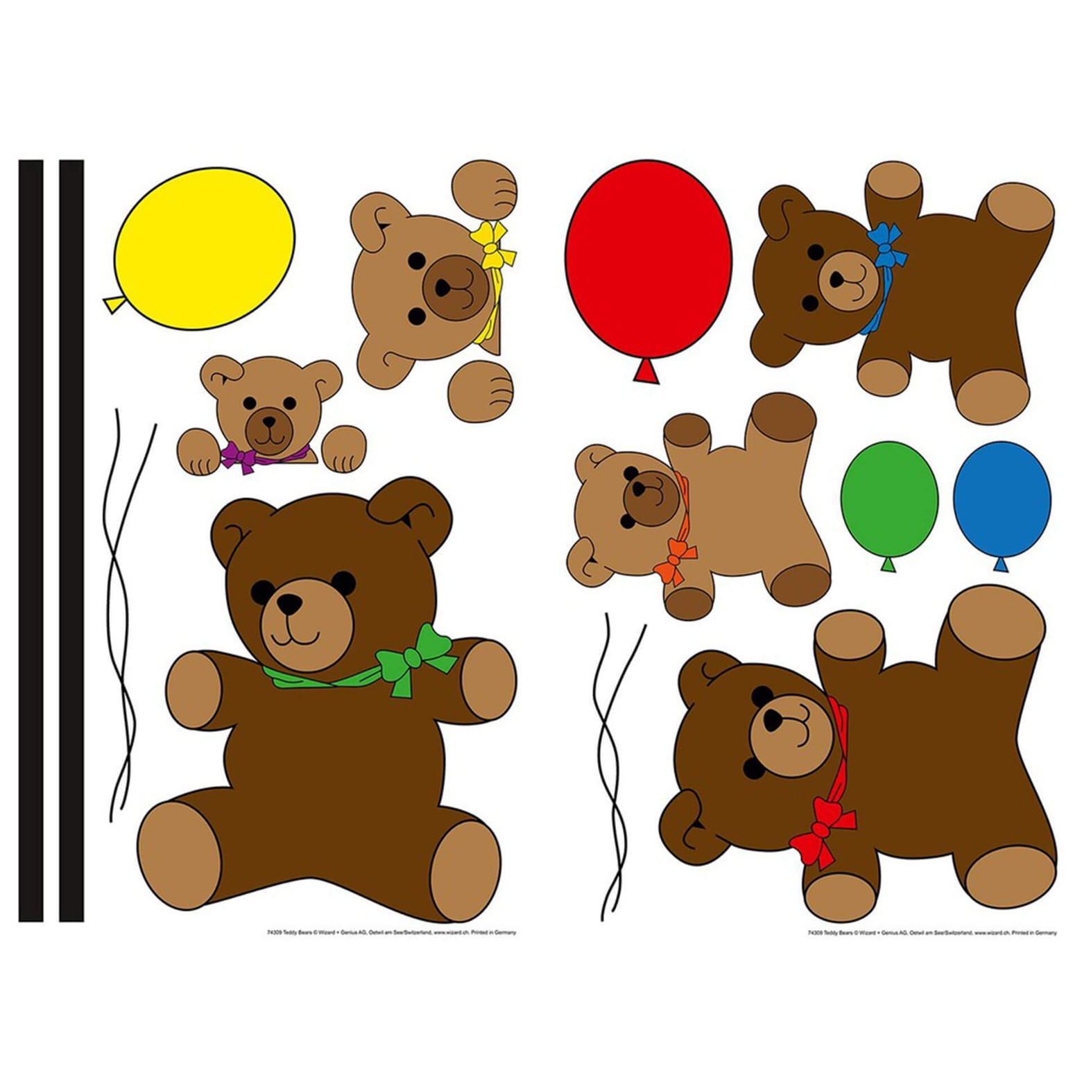 Sticker murale Orsetti wallart.it