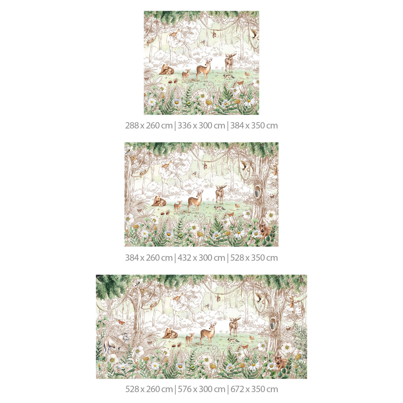 Fotobehang Kikki Belle Forest Friends wallart.nl