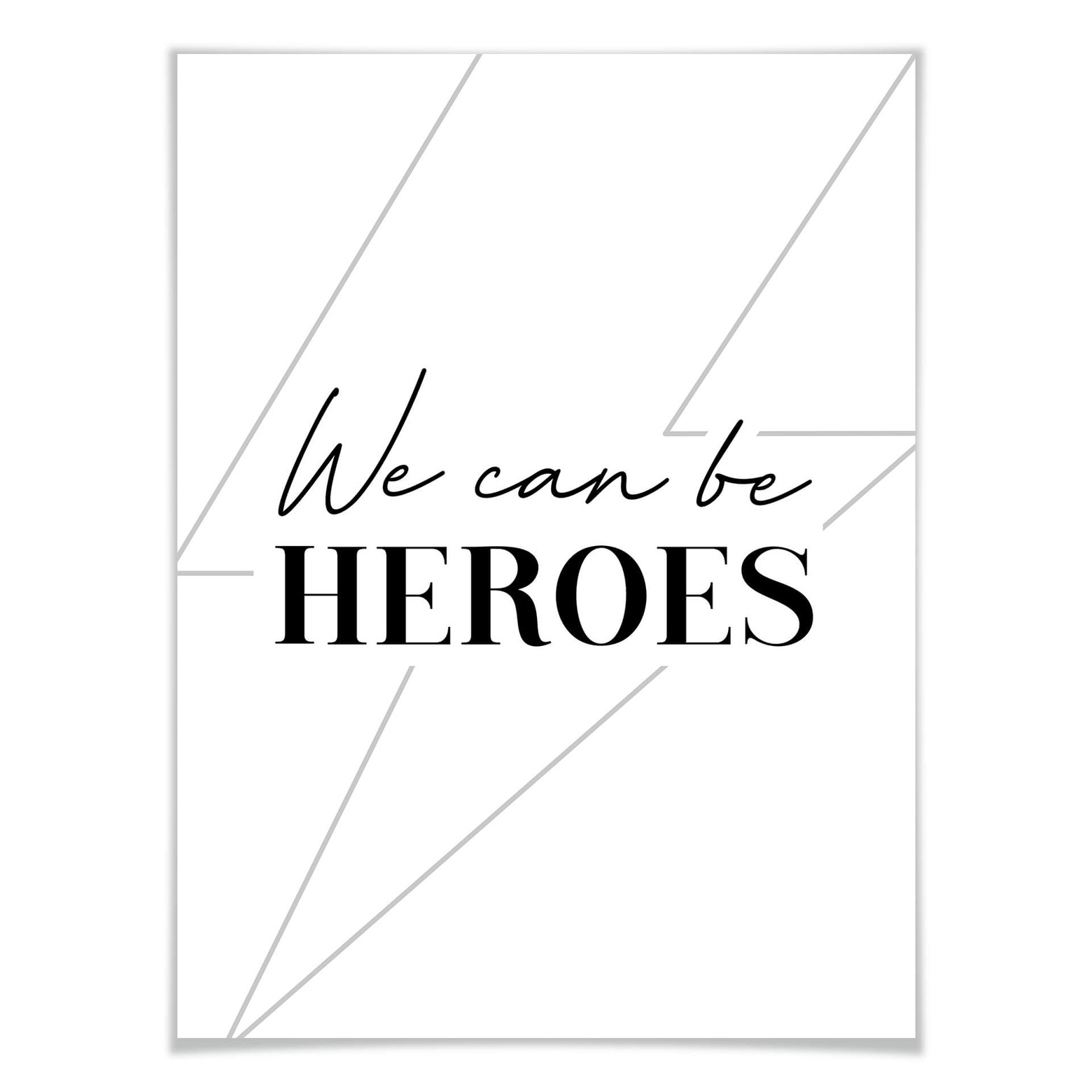 Poster We can be Heroes wallart.de