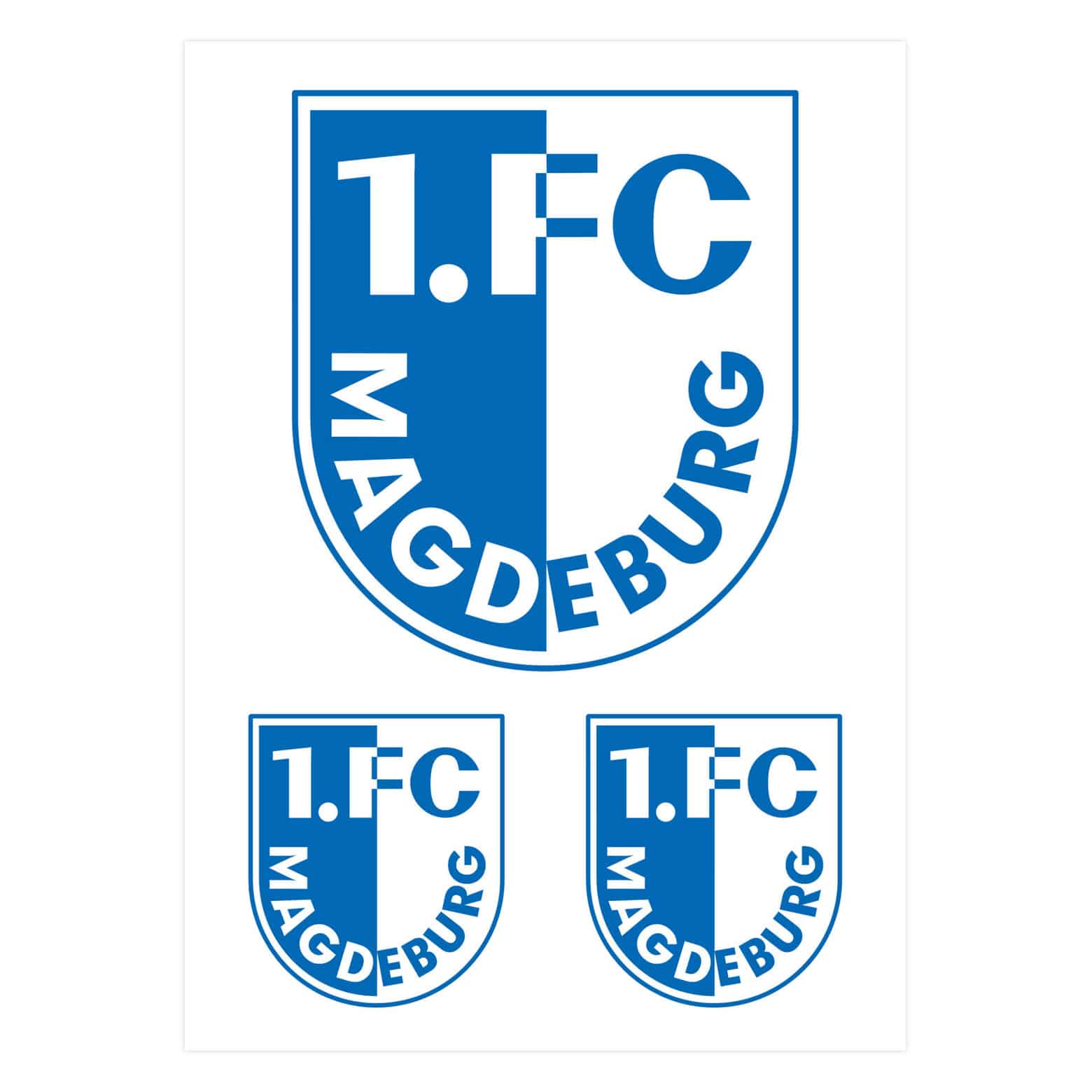Adesivo murale FC Magdeburg Logo- 48x70 cm | wall-art.it