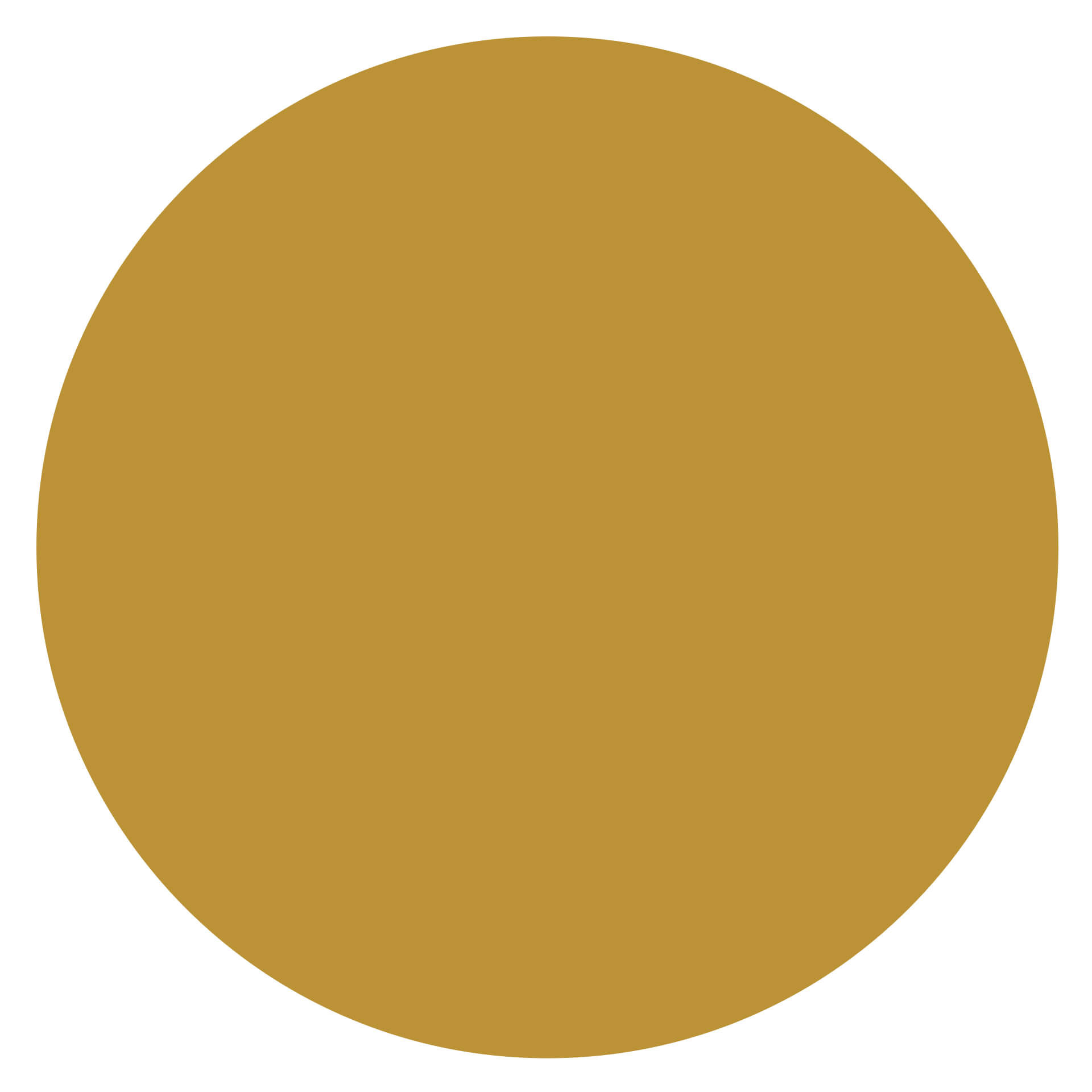 Sticker mural Cercle ocre Rond wallart.fr