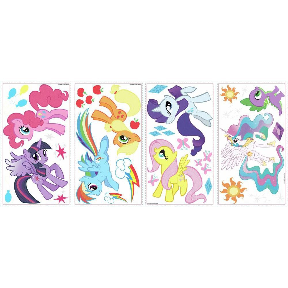 Wall sticker set My Little Pony with glitter