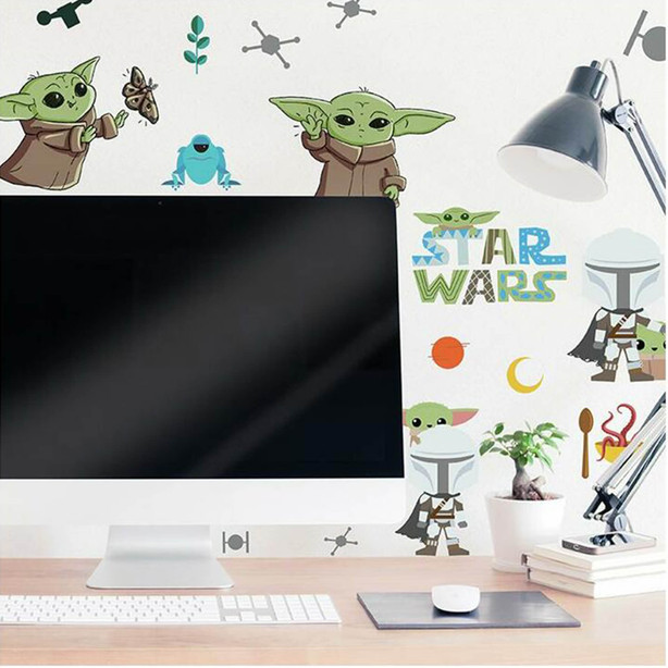 Wandsticker-Set Star Wars The Mandalorian Baby Yoda - 24-teilig