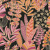 Botanisch behang in groentinten met planten - vliesbehang