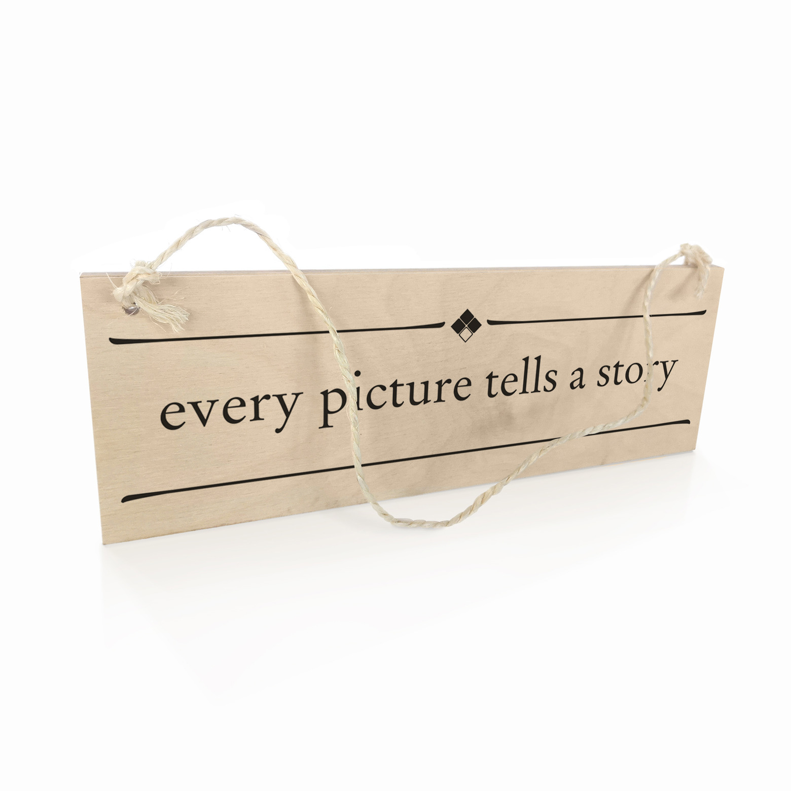 Holzschild Every picture tells a story wallart.de