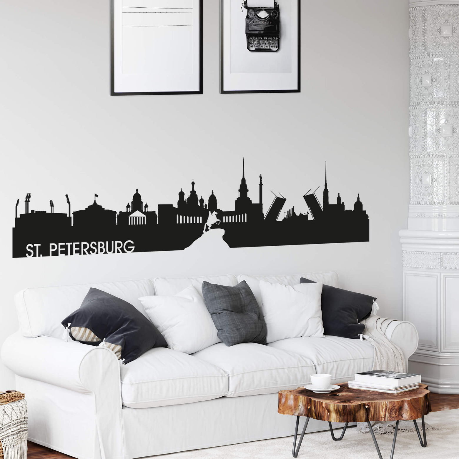 Wandtattoo Skyline St. Petersburg wallart.de