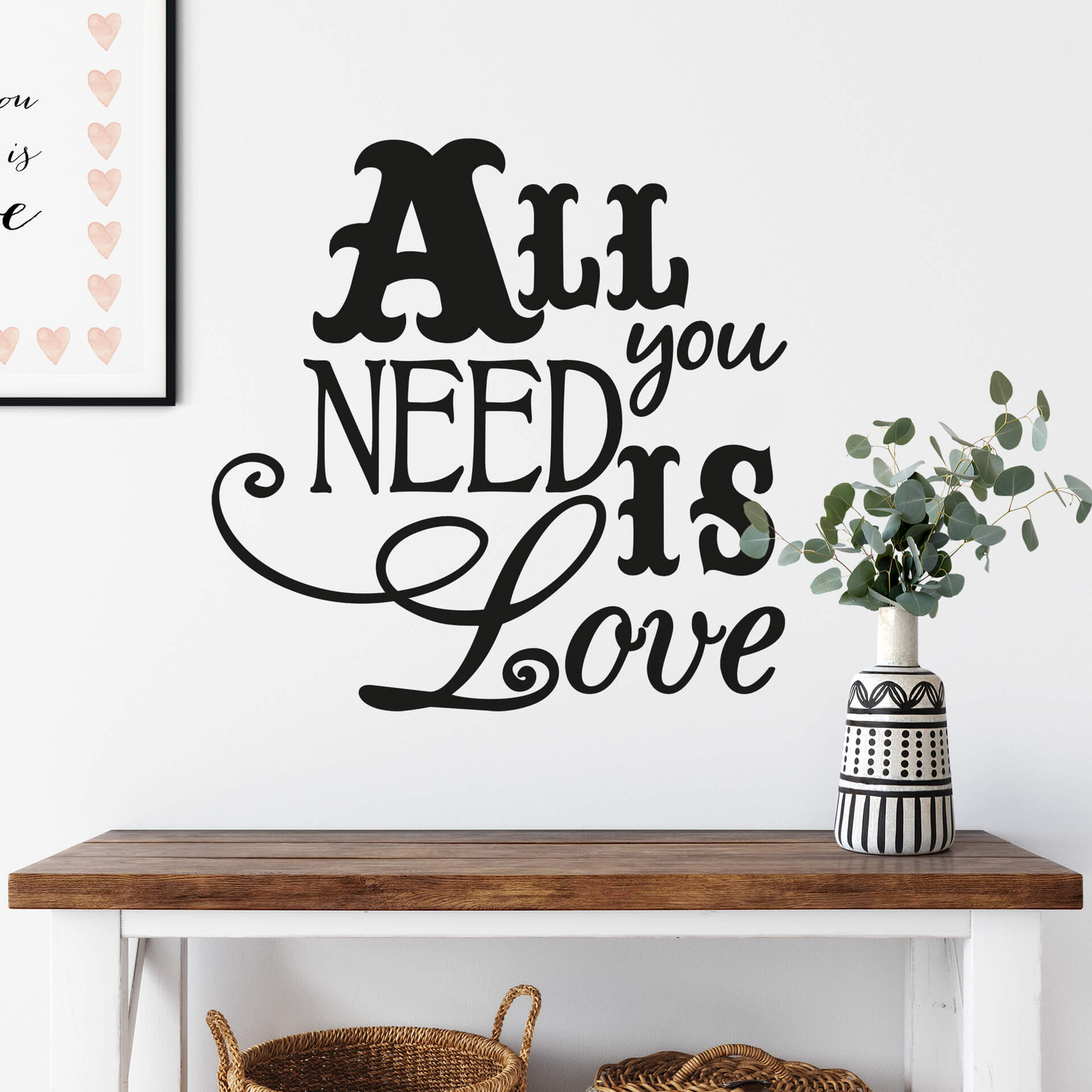 Wall sticker All you need is love 02