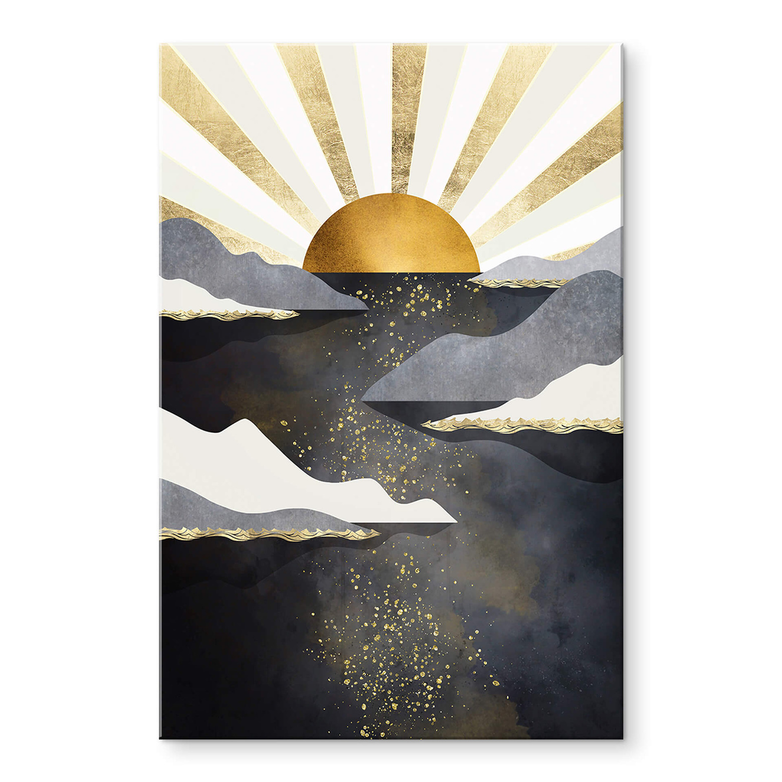 Tableau Toile Premium Couronne Dorée - Décoration Murale Luxe Artura Art