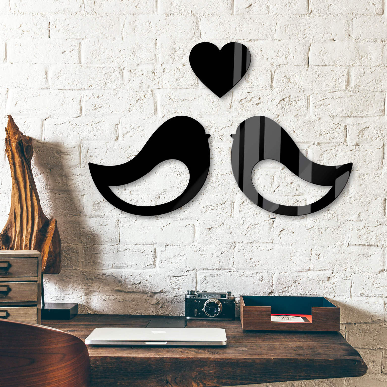 Acrylic Art Love Birds