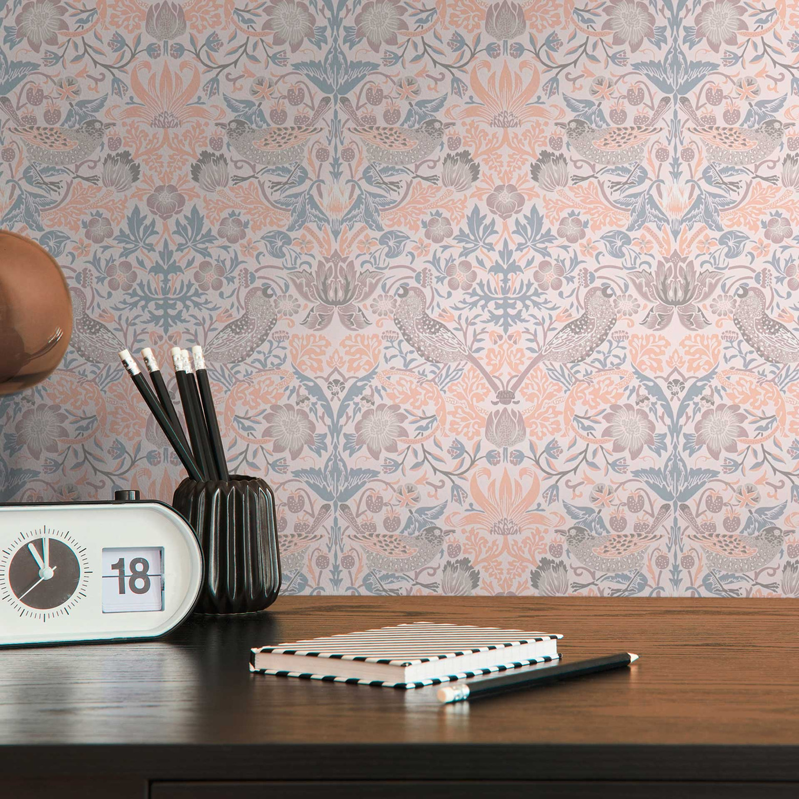 nonwoven wallpaper with floral pattern beige grey wallpaper with