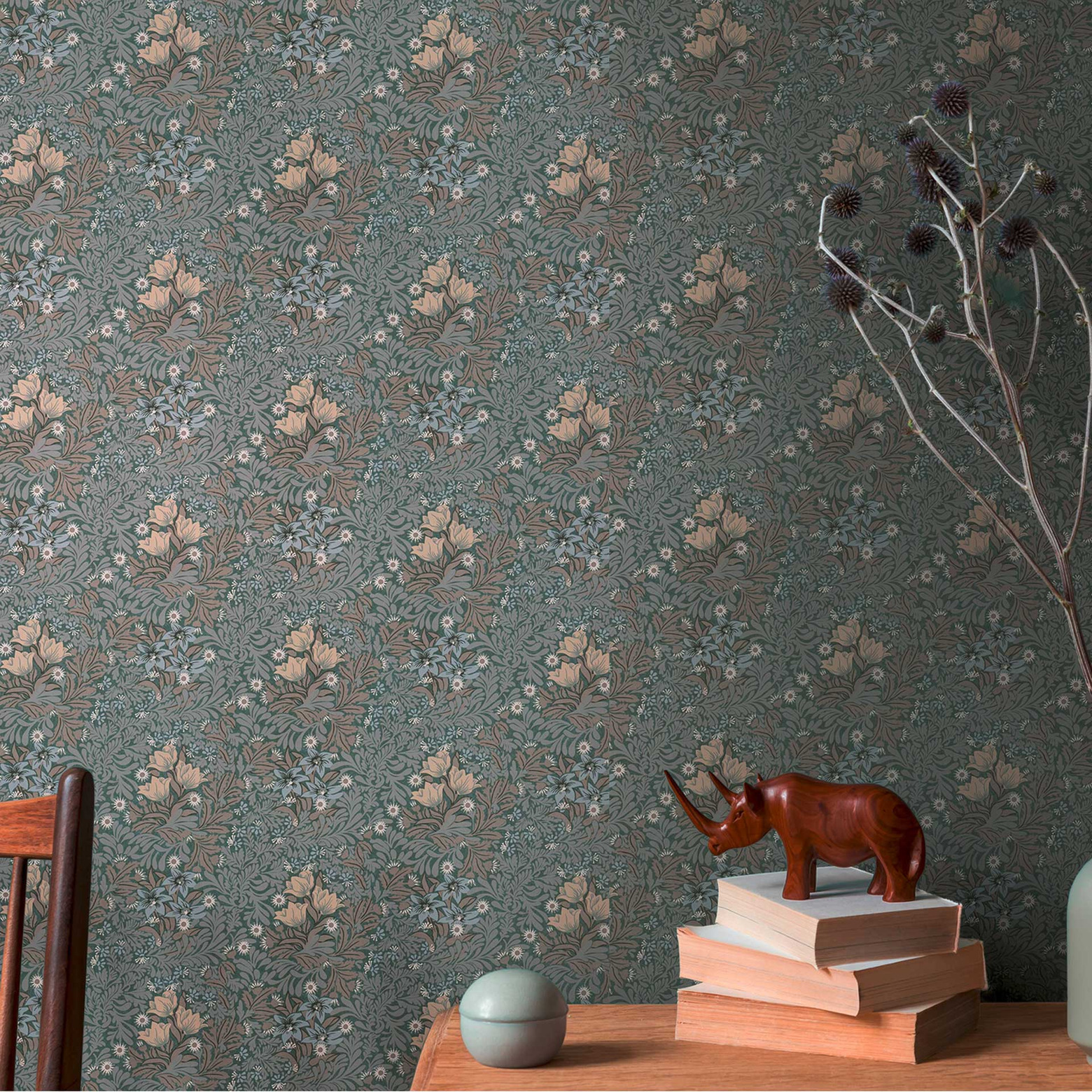 floral pattern wallpaper grey brown wallpaper with flowers and leaves
