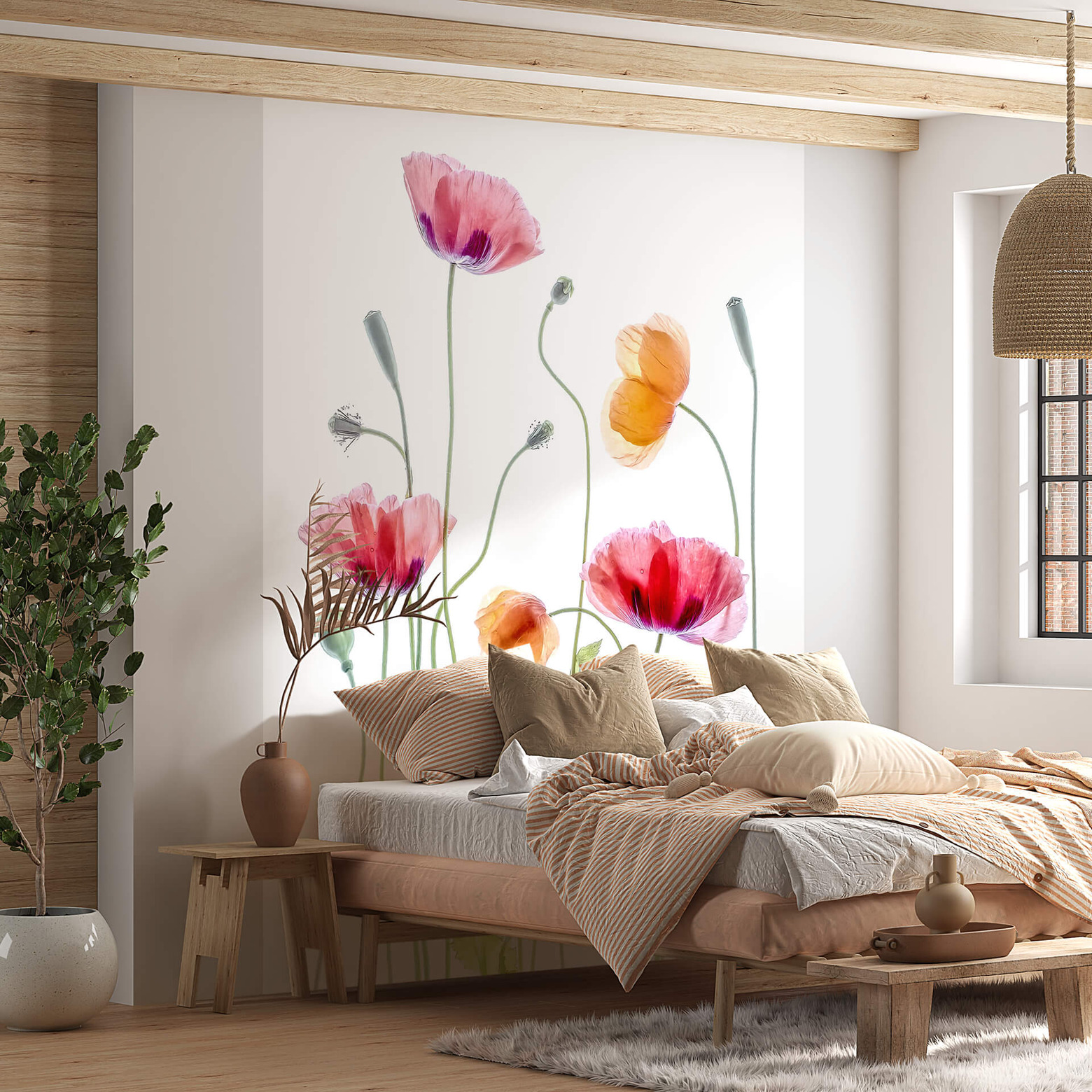 Fototapete Bunte Mohnblumen Blumentapete Disher Wall art de