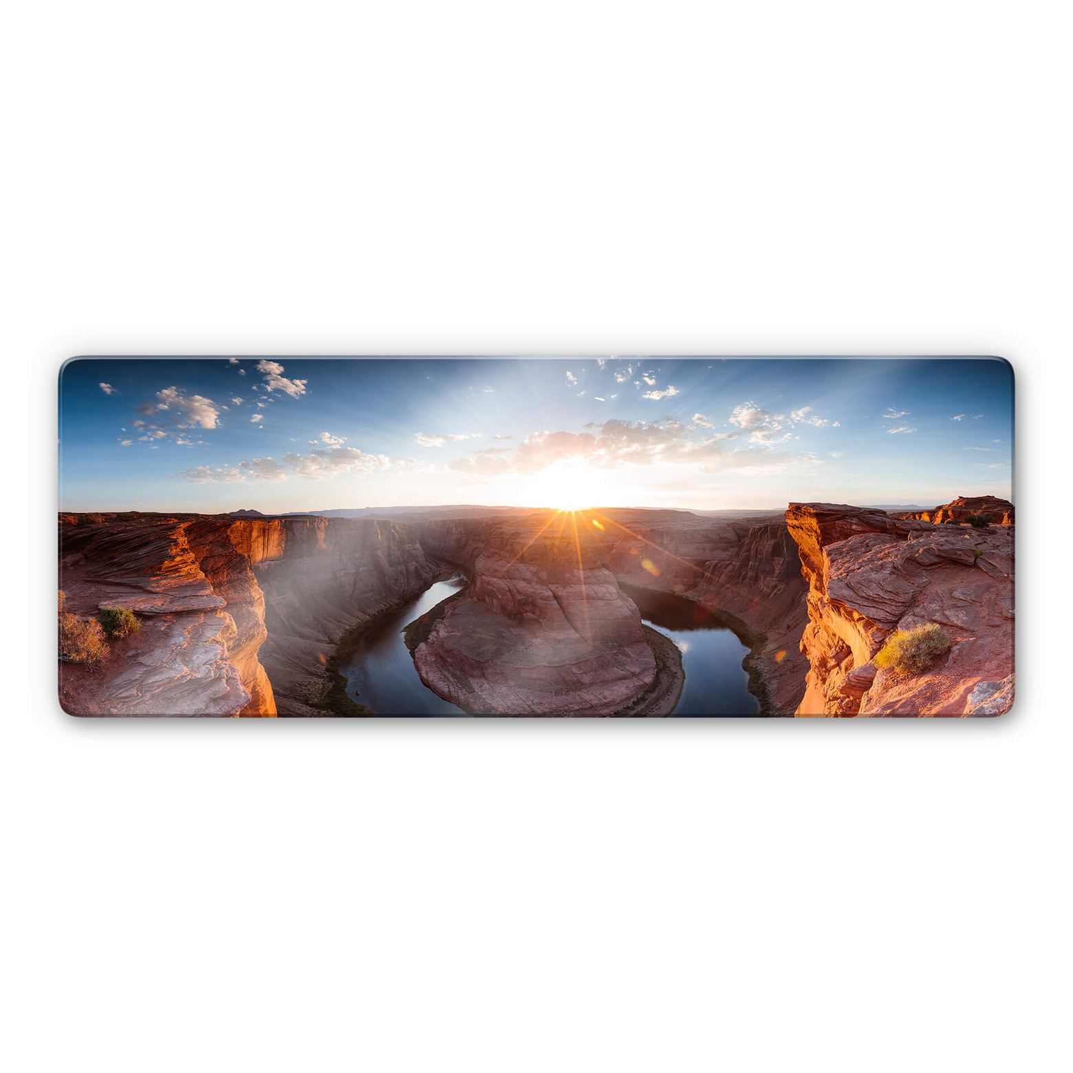 Glasschilderij Colombo Horsebound Colorado River wallart.nl