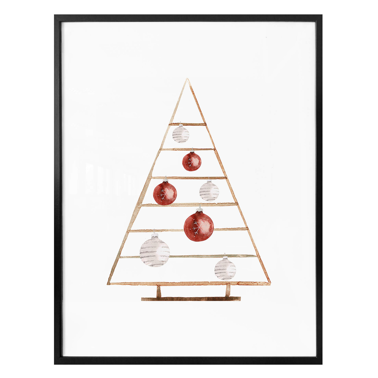 Poster Sapin Aquarelle | wall-art.fr