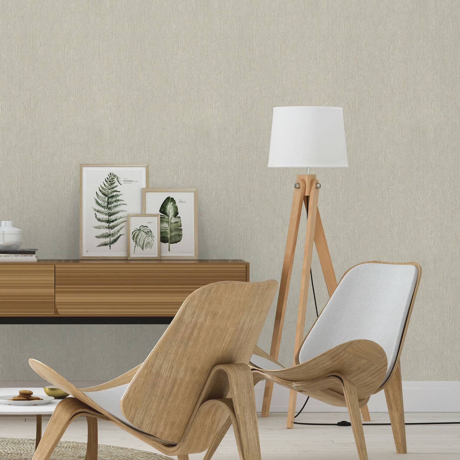 Rasch Papier Peint Intissé Gris Selection 467048 - Leroy Merlin