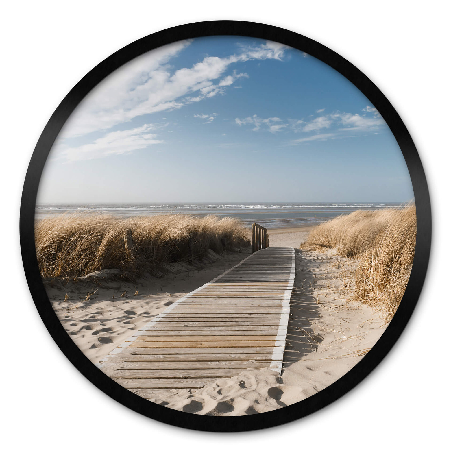 Toile murale abstraite représentant une plage, grand format. – Atelier Printworks