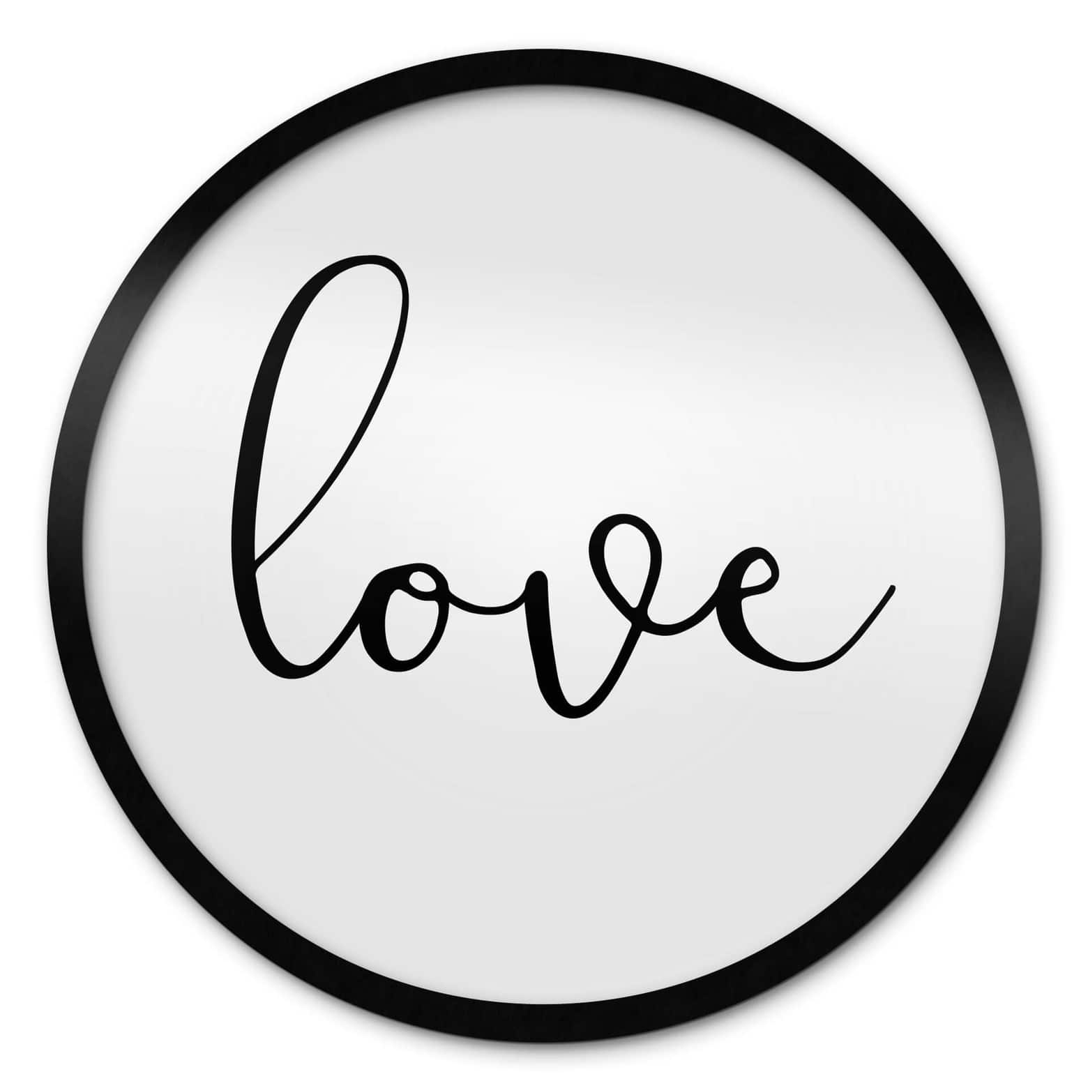 Poster Handwritten Love