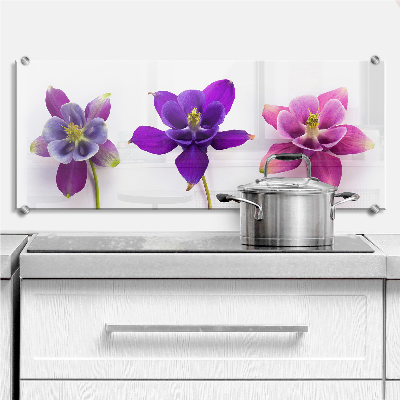 Splashback Beautiful flowers | wall-art.com