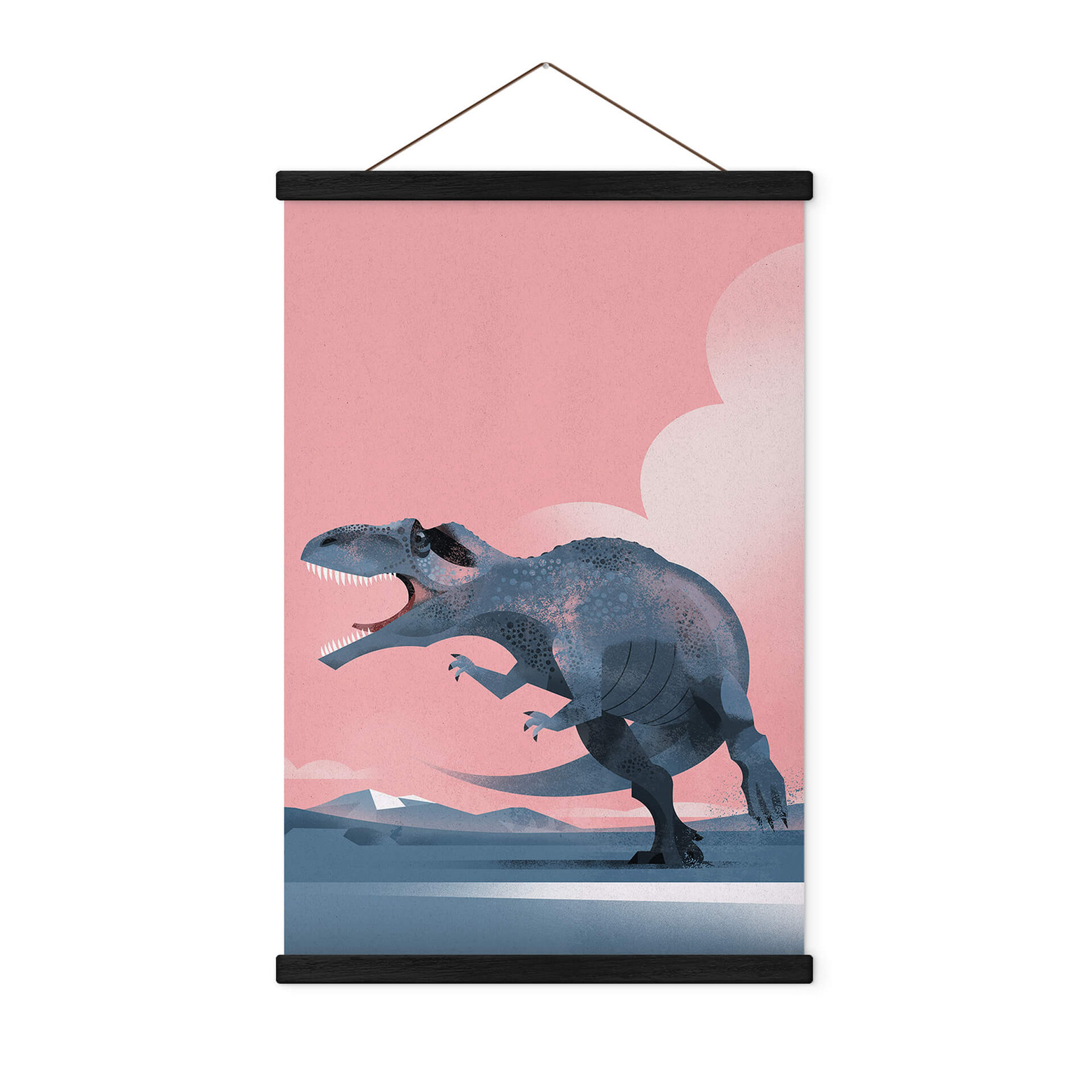 Textile poster Braun Giganotosauraus Dinosaur