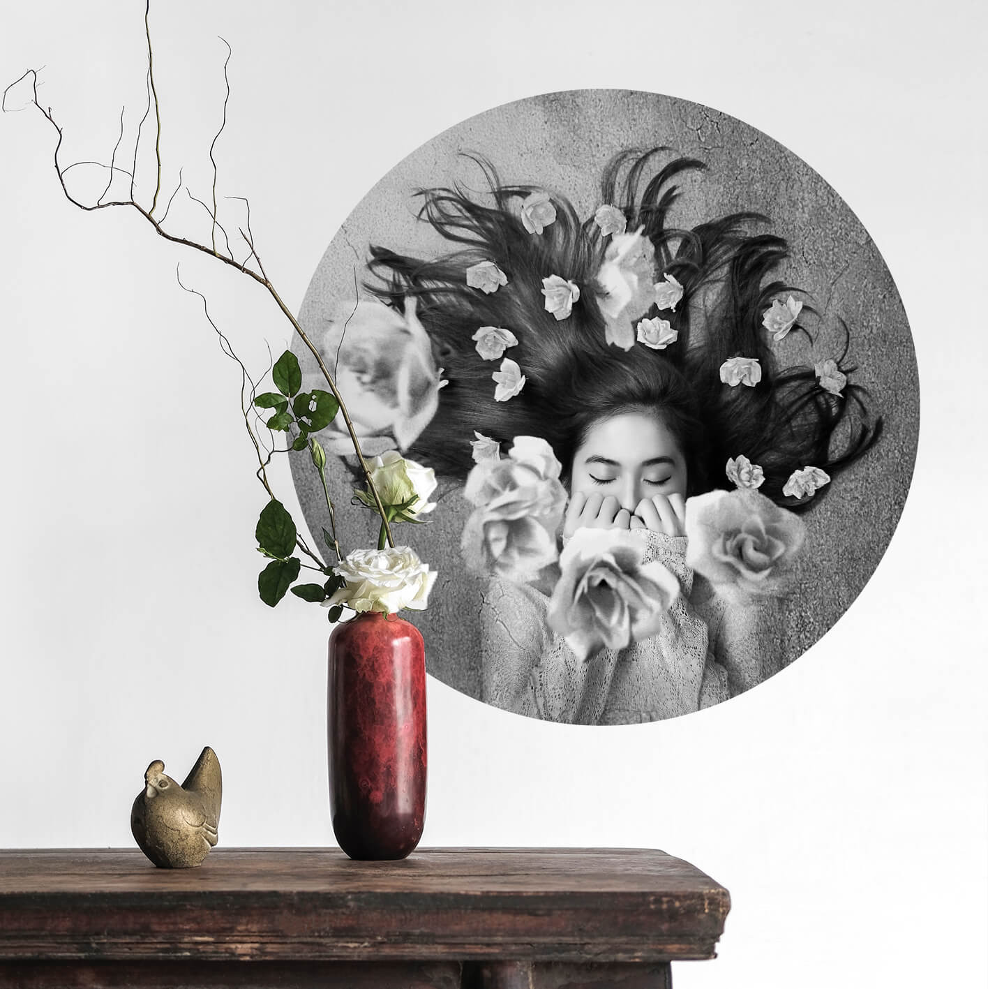 Sticker mural rond Sulistyono Sleep wallart.fr