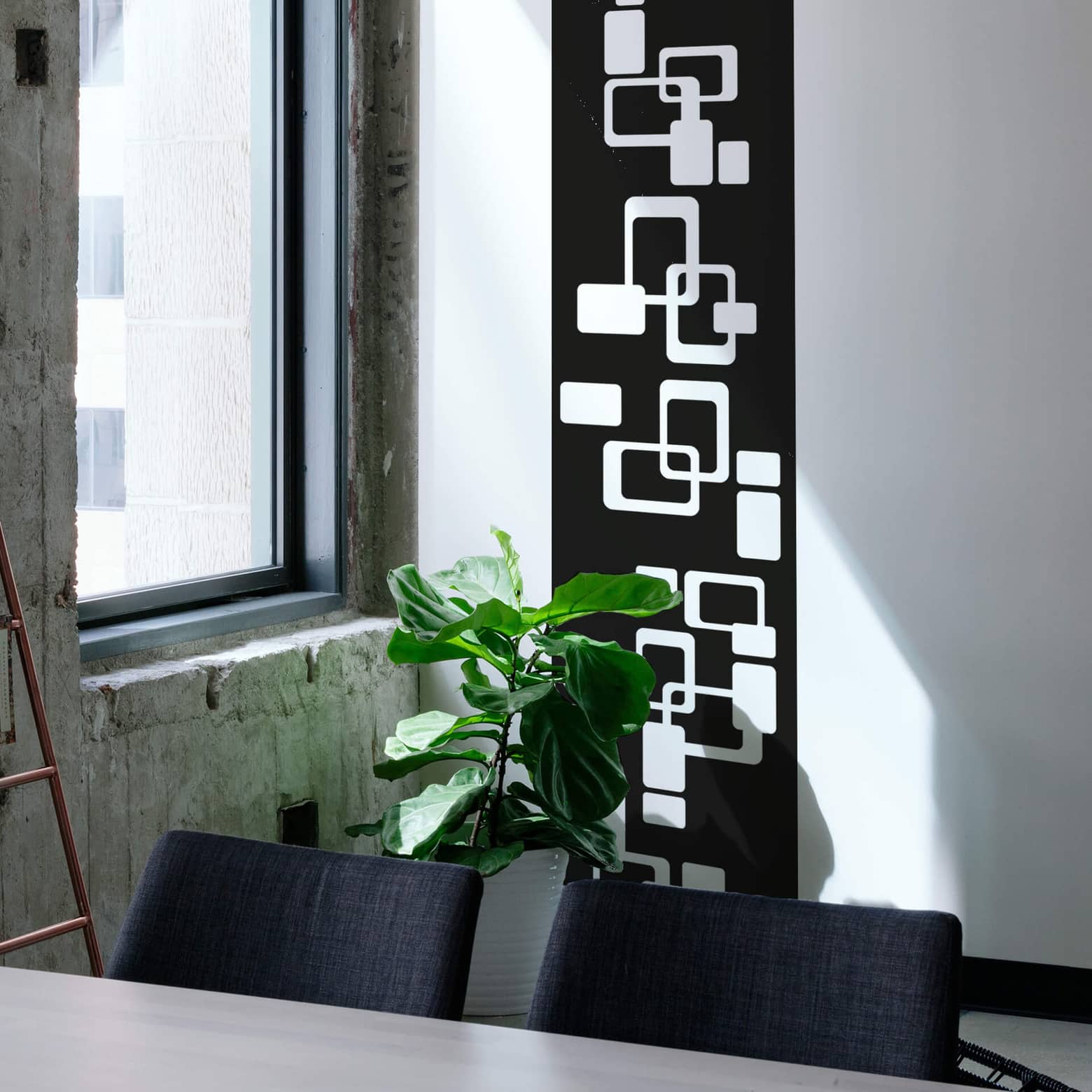 Retro Lounge Wall Sticker Banner