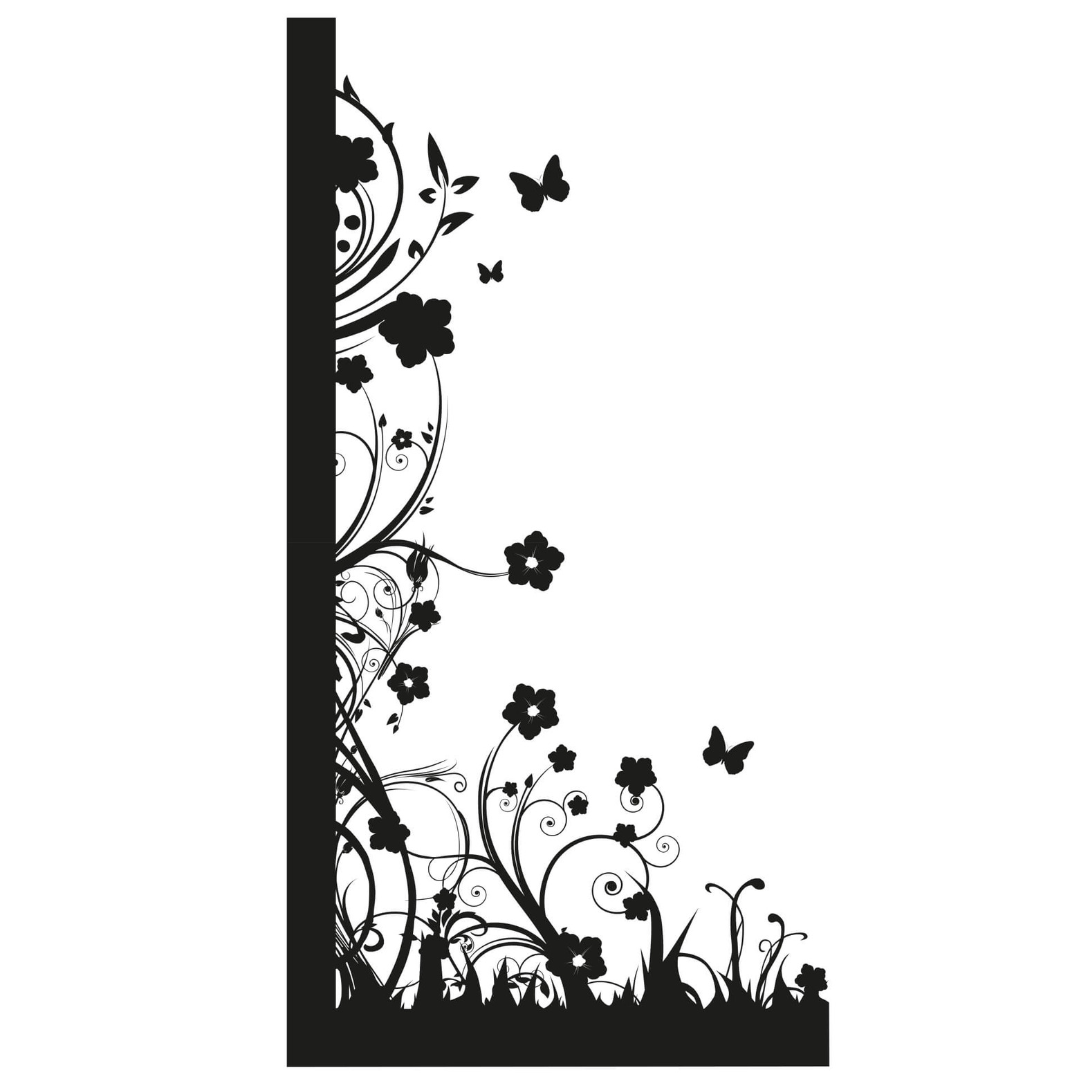 Flower Power Corner Wall sticker