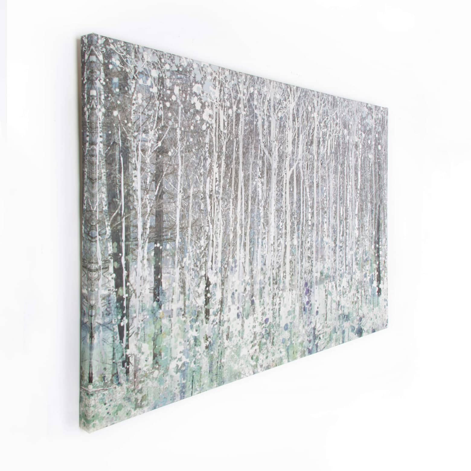 Leinwandbild Watercolour Woods mintgrün 41539 wallart.de