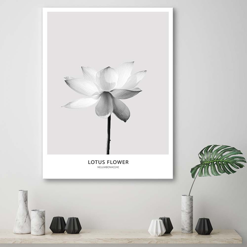 Tableau Toile Abstrait Fleur - Art Mural - Décoration Maison
